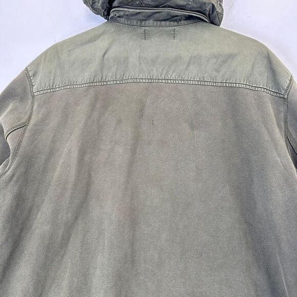 VTG 80s Polo Ralph Lauren Olive Fleece Hidden Hood Full Zip Jacket Patch Logo XL - Picture 9 of 14